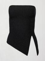 Asymmetrical Sweater Top - Black - Image 7
