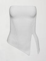 Asymmetrical Sweater Top - Ivory - Image 8