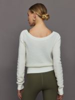 Reversible Boucle Sweater - Off White - Image 7
