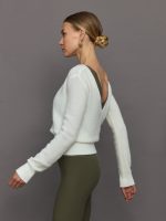 Reversible Boucle Sweater - Off White - Image 11
