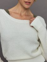 Reversible Boucle Sweater - Off White - Image 13