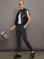 Cap Sleeve Ruched Top in Ribbed Jersey - White - Image 7