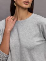Pullover Sweatshirt - Heather Grey - Image 9