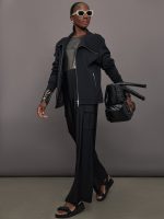 Silver Mesh Long Sleeve Top - Grey Mesh - Image 12