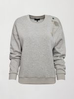 Martini Embellished Sweatshirt - Heather Grey - Image 7