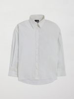 Oversized Button Up Shirt - White - Image 6