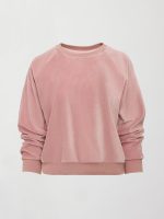 Raglan Pullover in Velour - Blush - Image 10