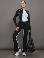 Short Sleeve Ruched Front Tee - White - Image 3