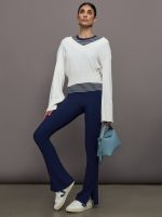Stripe Ringer Tee - Cloud / Navy Stripe - Image 7