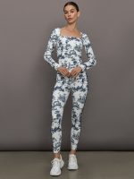Toile Long Sleeve Top - Navy Toile - Image 7