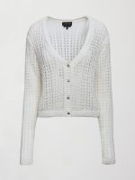 Open Knit Cardigan - White - Image 9