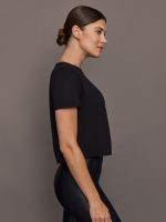 Boxy Crop Tee - Black - Image 4