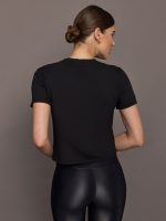 Boxy Crop Tee - Black - Image 5