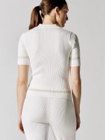 Sweater Polo - White/Tan - Image 6