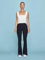Linen Square Neck Tank - Cream - Image 7