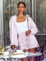Boyfriend Button Up - Pink - Image 9