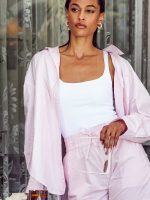 Boyfriend Button Up - Pink - Image 8