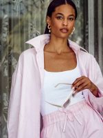 Boyfriend Button Up - Pink - Image 10