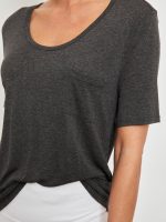 Boyfriend Tee - Charcoal - Image 6