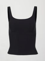 Wide Scoop Bra Tank in Melt - Black - Image 7