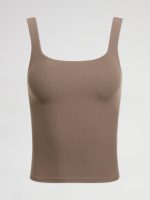 Wide Scoop Bra Tank in Melt - CARIBOU - Image 6