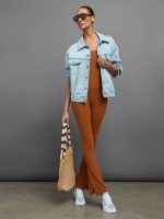 Wide Scoop Bra Tank in Melt - CARAMEL CAFE - Image 7