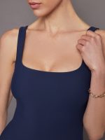 Wide Scoop Bra Tank in Melt - Navy Blazer - Image 6