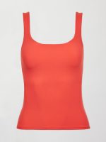 Wide Scoop Bra Tank in Melt - CAYENNE - Image 7
