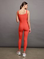 Wide Scoop Bra Tank in Melt - CAYENNE - Image 5