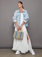 Wide Scoop Bra Tank in Melt - White - Image 6