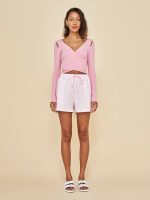 Long Sleeve Cut Out Wrap Top - Confetto - Image 6