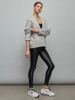 Chunky Button-Front Cardigan - Heather Grey - Image 6