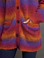 OMBRE CARDIGAN - OMBRE PINK/PURPLE/YELLOW - Image 6