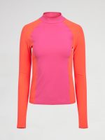 Colorblock Run Top in Melt - FUCHSIA PURPLE CAYENNE - Image 6