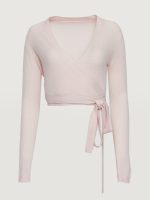 Cashmere Wrap Sweater - Rosewater - Image 7