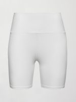 Biker Short in Ribbed Melt - White - Image 7