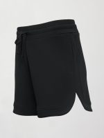 Curved Hem Short in Interlock - Black - Image 7