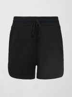 Curved Hem Short in Interlock - Black - Image 8