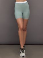 Contrast Melt Biker Short - Sage / White