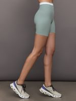 Contrast Melt Biker Short - Sage / White - Image 4