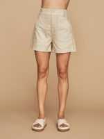 Linen Utility Short - Tan