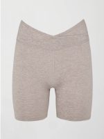 Biker Short in Heather Melt - Heather Oatmeal - Image 7