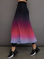 Ombre Pleated Skirt - Black Ombre - Image 3