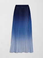 Ombre Pleated Skirt - Navy Ombre - Image 11