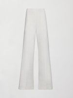 Pintuck Knit Pant in Interlock - Moonbeam Heather - Image 8