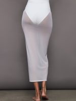 Mesh Column Skirt - White - Image 6