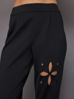 Lightweight Laser Cut Travel Pant - Black - Image 3
