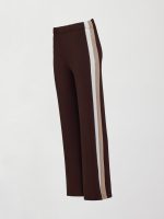 Wide Leg Track Pant in Scuba - Chocolate Torte - Image 8