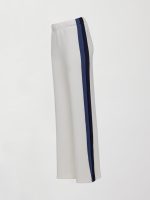 Wide Leg Track Pant in Scuba - Ivory - Image 9