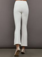 Kick Flare Pant in Scuba - White - Image 5